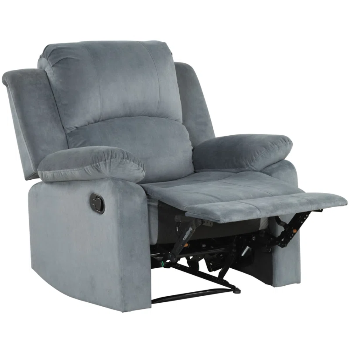 Brevik 34.8'' Wide Soft Padded Manual Recliner with Breathable Microfiber Upholstery